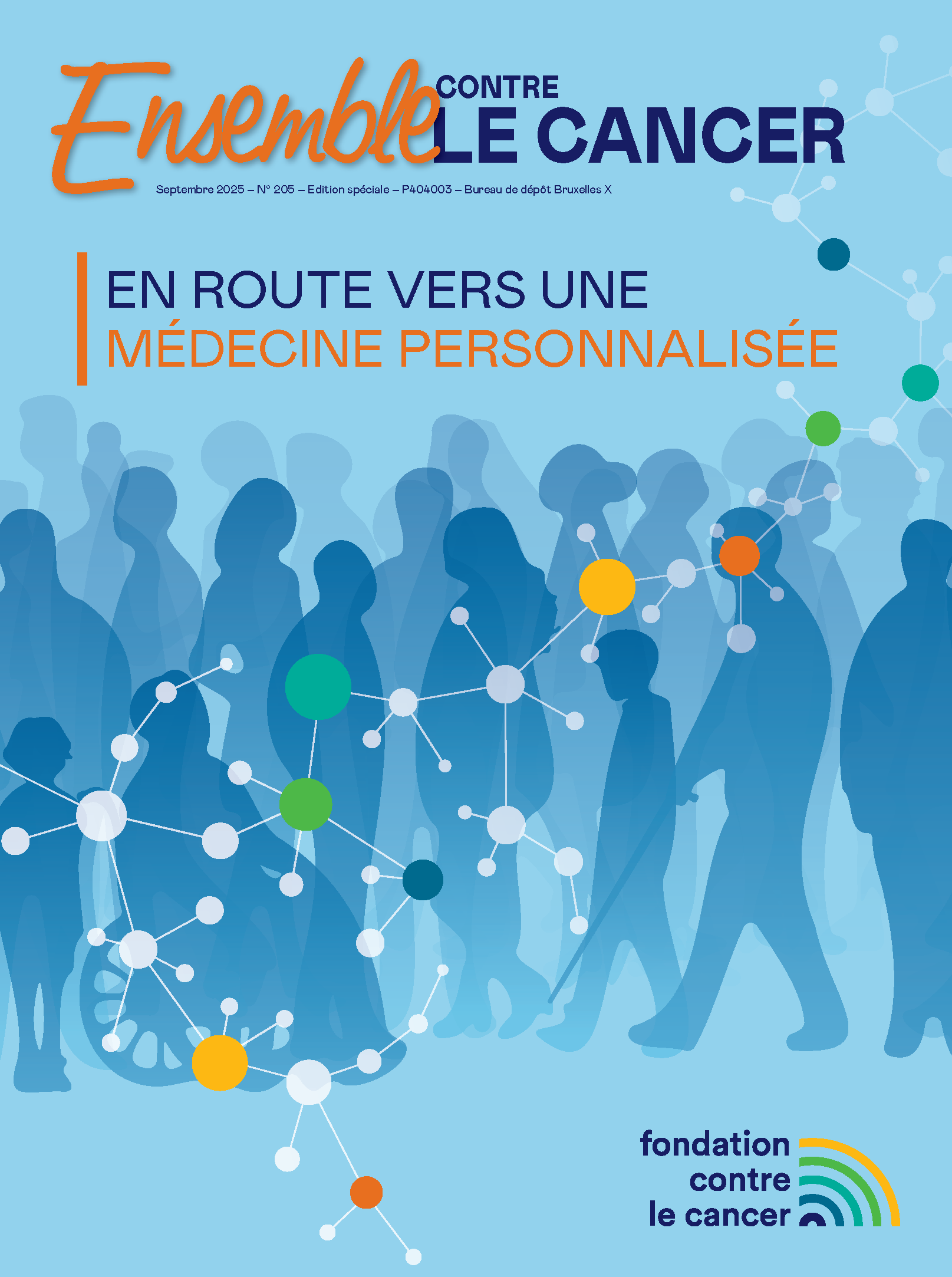 La couverture du magazine Ensemble contre le Cancer septembre 2025